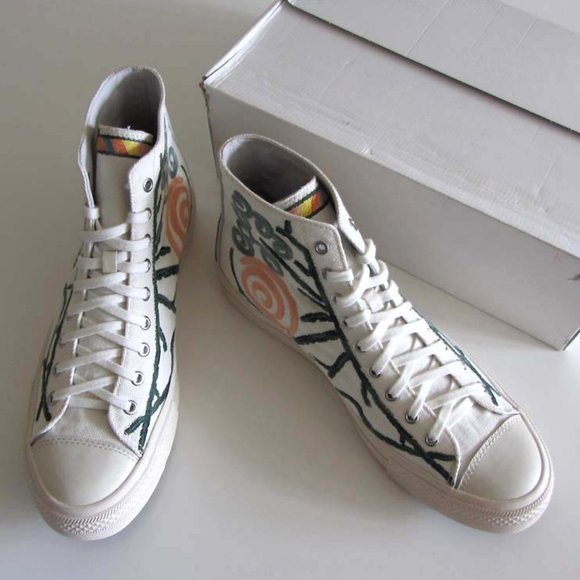 new VISVIM Skagway Canvas Embroidery high-top sneakers 11 - Picture 3 of 11